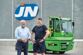 Temperature controlled food transporter in Denmark goes green with Terberg electric terminal tractor